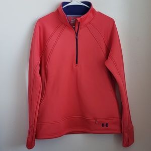 Under Armour Coral 1/4 Zip Sweater | Size L